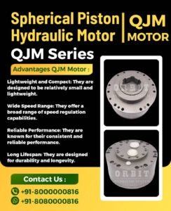 QJM Spherical Piston Hydraulic Motor Manufacturer in Ahmedabad Mumbai Pune Chennai Bangalore Hyderabad Delhi Nashik Kolkata Nagpur Coimbatore India